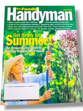 VINTAGE APRIL 2003 THE FAMILY HANDYMAN DIY Magazine Crafts Projects